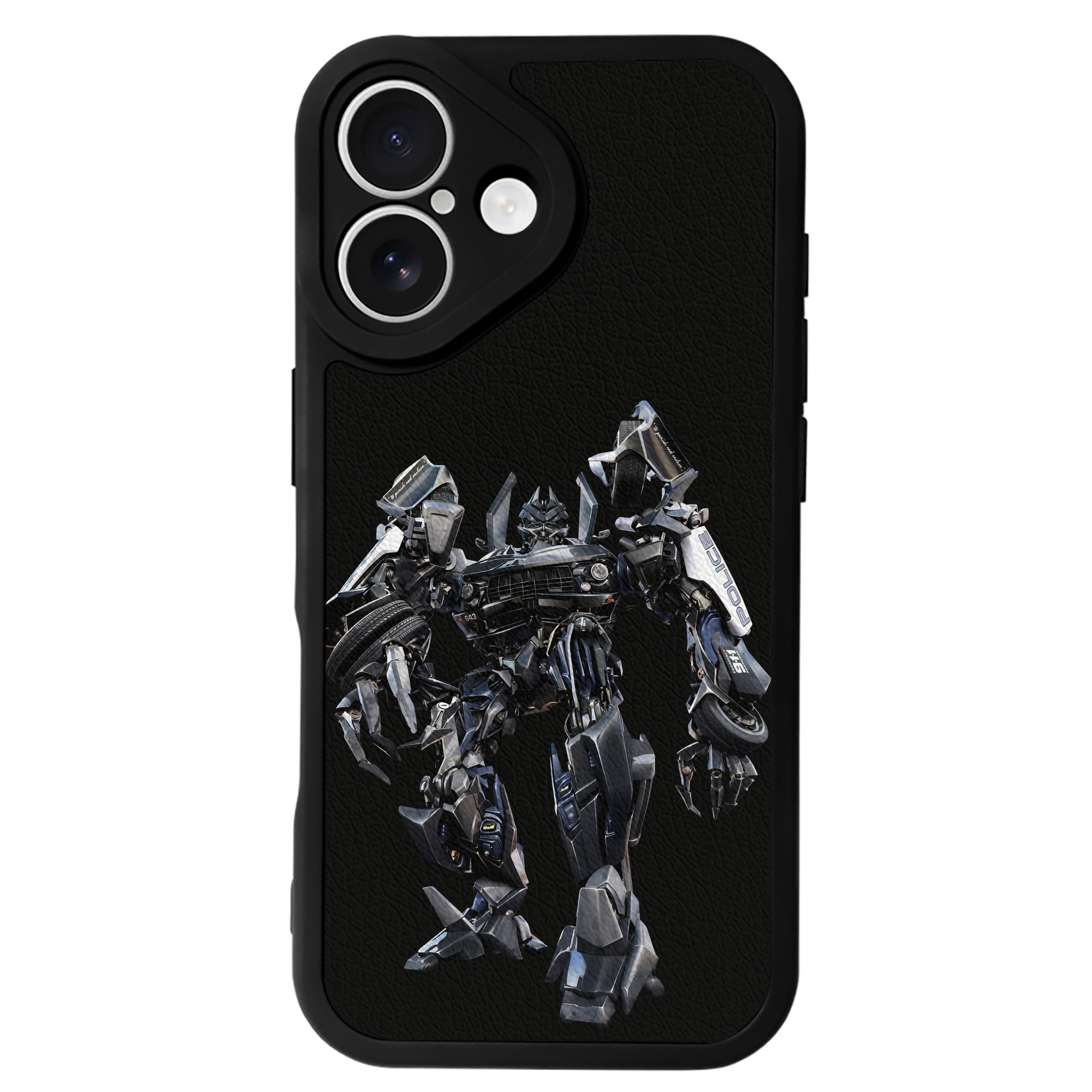 （画像用） Transformers トランスフォーマー 【iPhone 16シリーズ対応】シリコンスマホケース（レザー調） 材質：シリコン